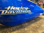 4.5 Gallon Harley Sportster Custom 883c 1200c Blue White 2007^ OEM Factory Large