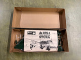 Vintage 1968 Monogram JU-87G1 Stuka PA 207 1/4" Scale Model Kit Plastic