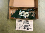 Vintage 1968 Monogram JU-87G1 Stuka PA 207 1/4" Scale Model Kit Plastic