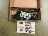 Vintage 1968 Monogram JU-87G1 Stuka PA 207 1/4" Scale Model Kit Plastic