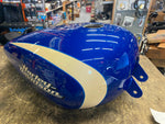 4.5 Gallon Harley Sportster Custom 883c 1200c Blue White 2007^ OEM Factory Large