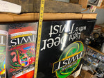Original Twist Premium Beer Tin Sign Breweriana 34x23 Iron City? 90's Vtg Advert