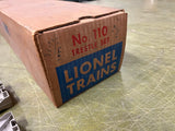 Vintage Made In USA Lionel Trains No. 111 Trestle Set In Orig Box W/ Instruction