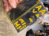 NOS License Plate Topper Panhead Knucklehead Hot rod Vtg Auto Truck Harley Acc!