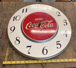 Vtg 1950s Coca Cola Drink Coke Soda Pop 18" Advertising Wall Clock Sign 1950's!