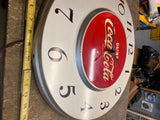 Vtg 1950s Coca Cola Drink Coke Soda Pop 18" Advertising Wall Clock Sign 1950's!