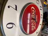 Vtg 1950s Coca Cola Drink Coke Soda Pop 18" Advertising Wall Clock Sign 1950's!