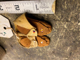 Vtg Miniature Souvenir Leather Moccasins Shoes Indian Toy Doll Collectible 50's