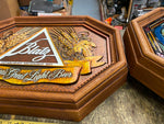 NOS Blatz Americas Great Light up Beer Sign Breweriana Advertising Heilman Wood!