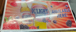 NOS IC Light Berry Tin sign Embossed Iron city Beer Pgh Pa Advertising Brewerian