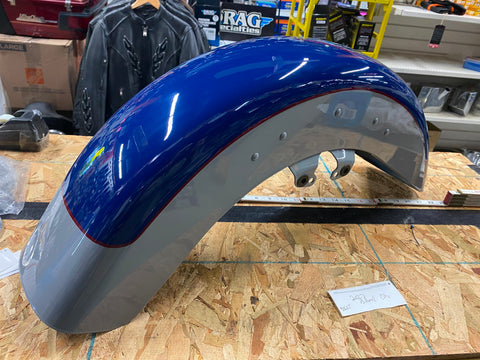Front Fender Harley Touring Street Glide Ultra classic FLH Billiard Blue Gray