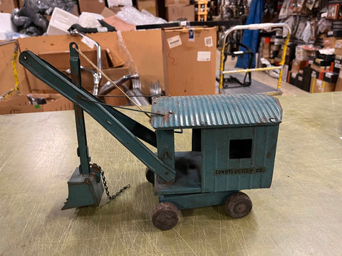 VTG Antique 1930s Made In USA Structo Toys Construction Co. Steam Shovel Hauler