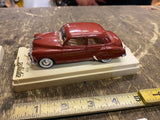 Vtg Solido DIE CAST-Chevrolet Sedan 1950 Display Stand Toy Car Collectible NICE!