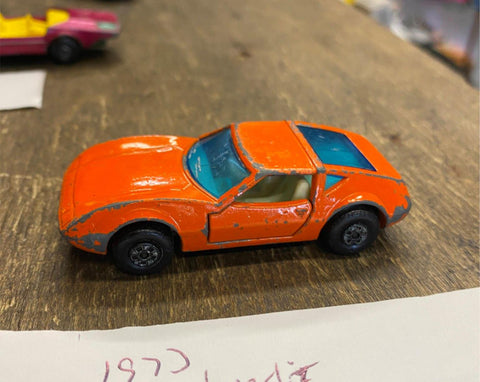 Vtg MATCHBOX SUPERFAST No.3 MONTEVERDI HAI 1973 Orange Toy Car