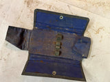 VTG Antique Victorian Silver Plated Ladies Manicure Nail Portable Kit Leather