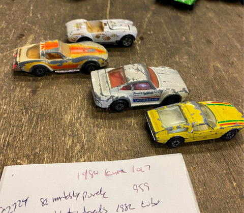 1980 Ac Cobra Kenner Toy Matchbox porche 959 1986 Hot wheels Misc car lot