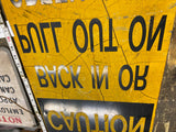 REVERSE Caution Back In Green Light Only Loading Dock Sign Truck Golf Course!