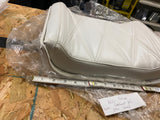 Vtg White Grabrail Passenger Buddy Seat Pad Panhead Shovelhead FLH Glide NOS!
