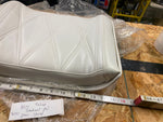 Vtg White Grabrail Passenger Buddy Seat Pad Panhead Shovelhead FLH Glide NOS!