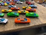 Vtg Toy Car Lot Lamborghini? Ferrari  Green Yellow silver Orange Yellow