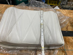Vtg White Grabrail Passenger Buddy Seat Pad Panhead Shovelhead FLH Glide NOS!