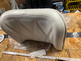 Vtg White Grabrail Passenger Buddy Seat Pad Panhead Shovelhead FLH Glide NOS!