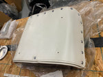 Vtg White Grabrail Passenger Buddy Seat Pad Panhead Shovelhead FLH Glide NOS!