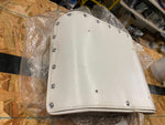 Vtg White Grabrail Passenger Buddy Seat Pad Panhead Shovelhead FLH Glide NOS!