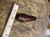 Vtg KT Japan Wind Up Celluloid Dog Toy Pulling Tin Shoe 60's