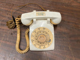 VTG 1960s Made In USA Bell System Western Electric 500 White Rotary Dial Phone