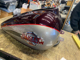 Deep Cobalt Pewter Pearl Gas Tank 2007 Ultra Classic FLH Glide Harley Burgandy!