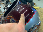 Deep Cobalt Pewter Pearl Gas Tank 2007 Ultra Classic FLH Glide Harley Burgandy!
