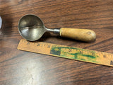 VTG Antique Early 1900s Ice Cream Scooper Wood Handled Primitive Kitchen