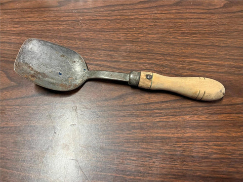 VTG Antique Early 1900s Ice Cream Scooper Wood Handled Large Paddle