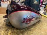 Deep Cobalt Pewter Pearl Gas Tank 2007 Ultra Classic FLH Glide Harley Burgandy!