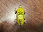 vintage 1969 die cast Tootsie Toy, Little People Race car #92, plastic wheels