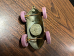 vintage 1969 die cast Tootsie Toy, Little People Race car #92, plastic wheels