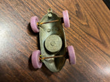 vintage 1969 die cast Tootsie Toy, Little People Race car #92, plastic wheels