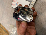 Billet Chrome Armadillo Front Brake Master cylinder Cover Harley Softail Chopper