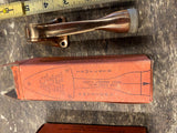 VTG Brass Hercules Door Holder NOS Commercial Flip down Stopper Box No 4 USA