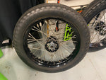 Pr Star Hub Wheels Black 18" OEM Rebuilt Coker Tires Knucklehead Flathead Panhea