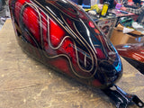 Custom Paint Sportster Gas Tank 2007^ 883 1200 Iron candy red skulls Airbrush!