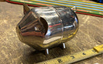VTG Metal Pig Piggy Bank Collectible Desk display 5"