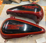 OEM Original Paint Harley FX Shovelhead Low Rider Gas tanks 1981 Factory 3 1/2 !