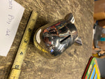 VTG Metal Pig Piggy Bank Collectible Desk display 5"