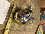 VTG Metal Pig Piggy Bank Collectible Desk display 5"