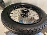 Pr Star Hub Wheels Black 18" OEM Rebuilt Coker Tires Knucklehead Flathead Panhea