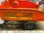 Vtg 50's Structo Toy Tow Wrecker Truck Toyland Garage Metal Wind Up 11"  Service