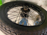 Pr Star Hub Wheels Black 18" OEM Rebuilt Coker Tires Knucklehead Flathead Panhea