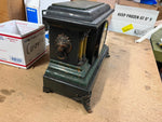 VTG Antique Seth Thomas Mantle Clock Classical Pillar Faux Marble Untested